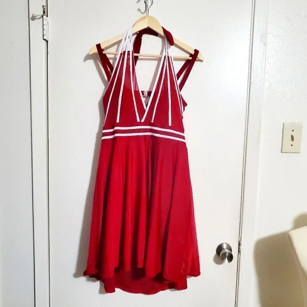 Rose gal Red Swimdress Size 22